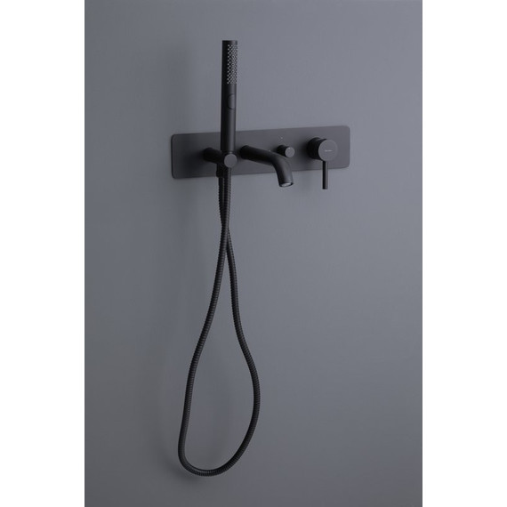 Смеситель для ванны Allen Brau Priority 5.31006-31 (со скрытой частью) чёрный матовый фото 4