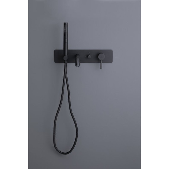 Смеситель для ванны Allen Brau Priority 5.31006-31 (со скрытой частью) чёрный матовый фото 5