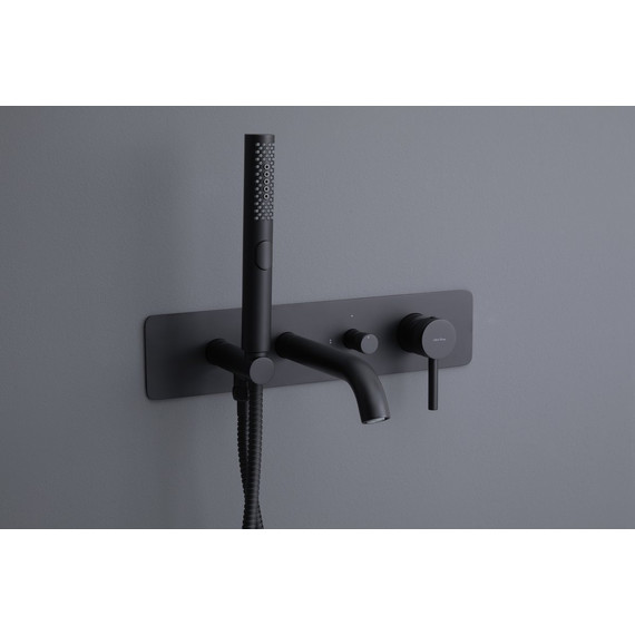 Смеситель для ванны Allen Brau Priority 5.31006-31 (со скрытой частью) чёрный матовый фото 6