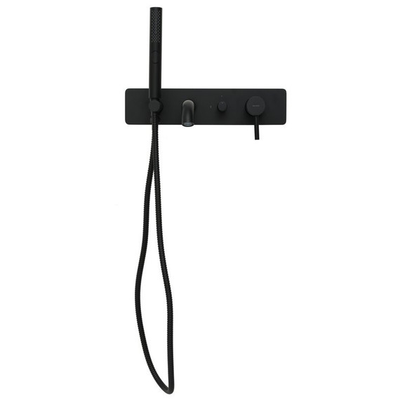 Смеситель для ванны Allen Brau Priority 5.31006-31 (со скрытой частью) чёрный матовый фото 2