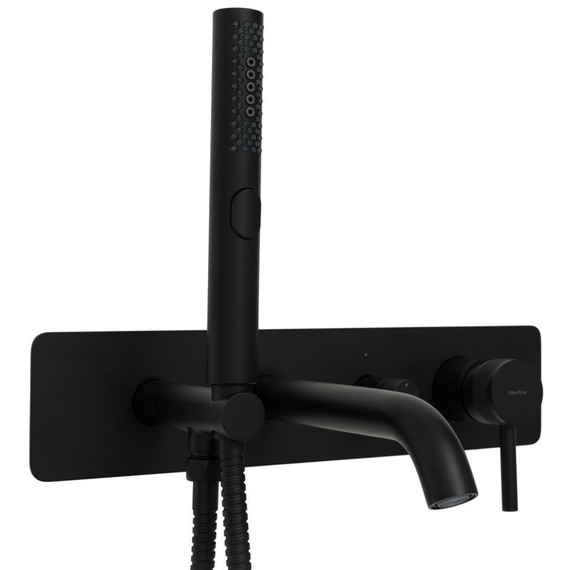 Смеситель для ванны Allen Brau Priority 5.31006-31 (со скрытой частью) чёрный матовый фото 3