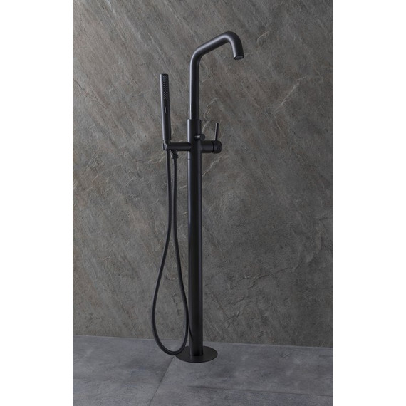 Смеситель для ванны Allen Brau Priority 5.31008-31 (со скрытой частью) чёрный матовый фото 6