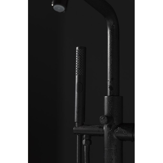 Смеситель для ванны Allen Brau Priority 5.31008-31 (со скрытой частью) чёрный матовый фото 8