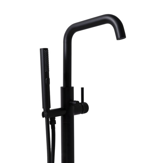 Смеситель для ванны Allen Brau Priority 5.31008-31 (со скрытой частью) чёрный матовый фото 3