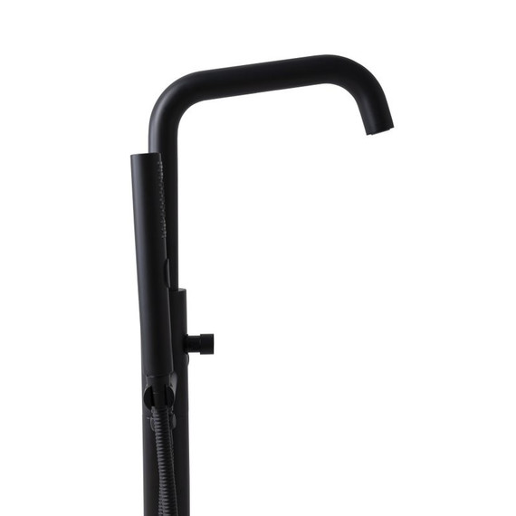 Смеситель для ванны Allen Brau Priority 5.31008-31 (со скрытой частью) чёрный матовый фото 4