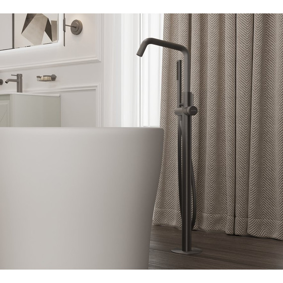 Смеситель для ванны Allen Brau Priority 5.31008-MG (со скрытой частью) графит фото 2