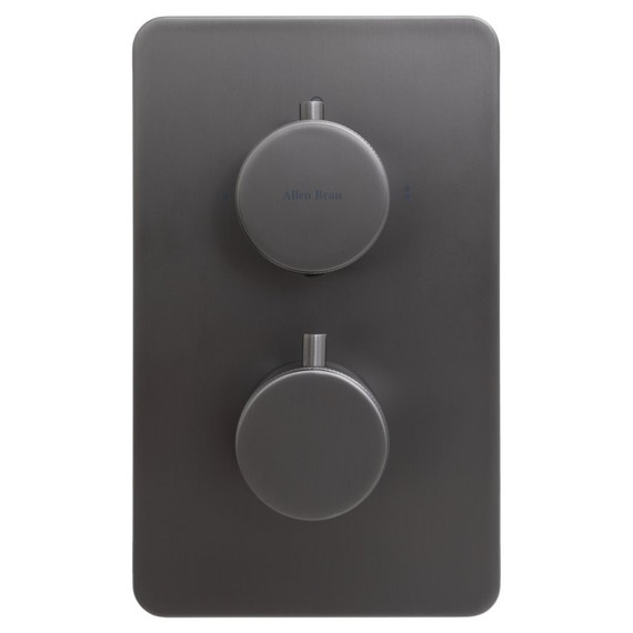 Смеситель для ванны с термостатом Allen Brau Priority 5.31213-MG (со скрытой частью) графит фото 2