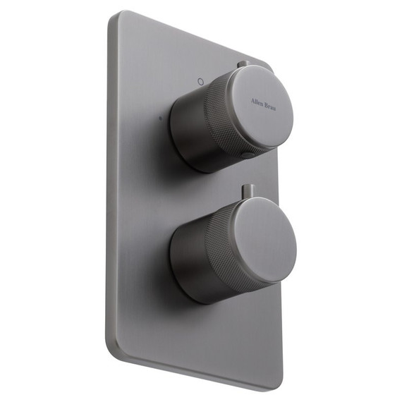 Смеситель для ванны с термостатом Allen Brau Priority 5.31213-MG (со скрытой частью) графит фото 3