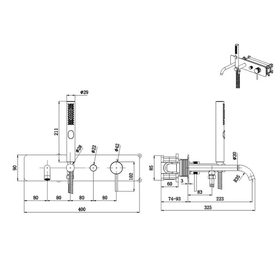 Смеситель для ванны Allen Brau Priority 5.31A05-GB (со скрытой частью) золото фото 2