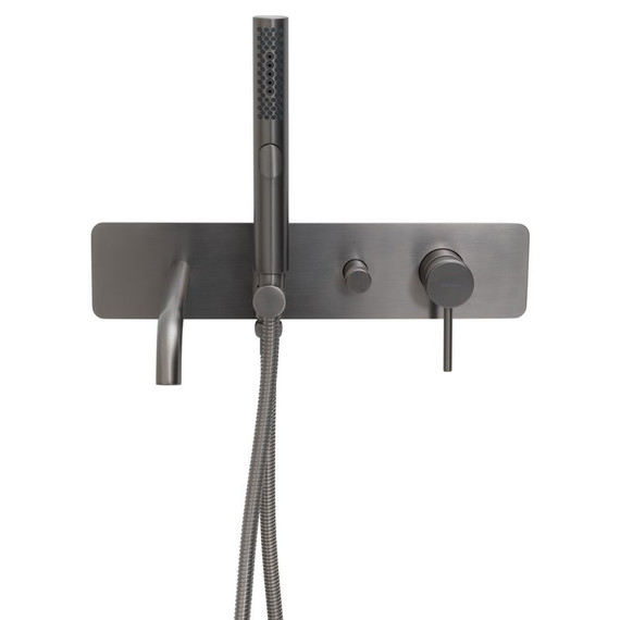 Смеситель для ванны Allen Brau Priority 5.31A05-MG (со скрытой частью) графит фото 3