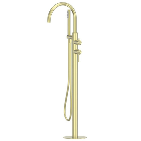 Смеситель для ванны Abber Wasser Kreis 316 AF8115BG (со скрытой частью) золото брашированное фото 