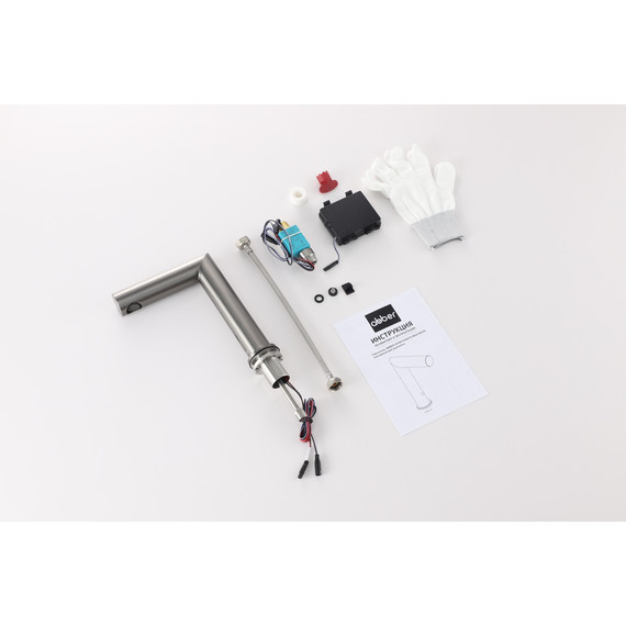 Смеситель для раковины сенсорный ABBER Perfekte 316 AF8A101BGGS, оружейная сталь брашированная фото 2