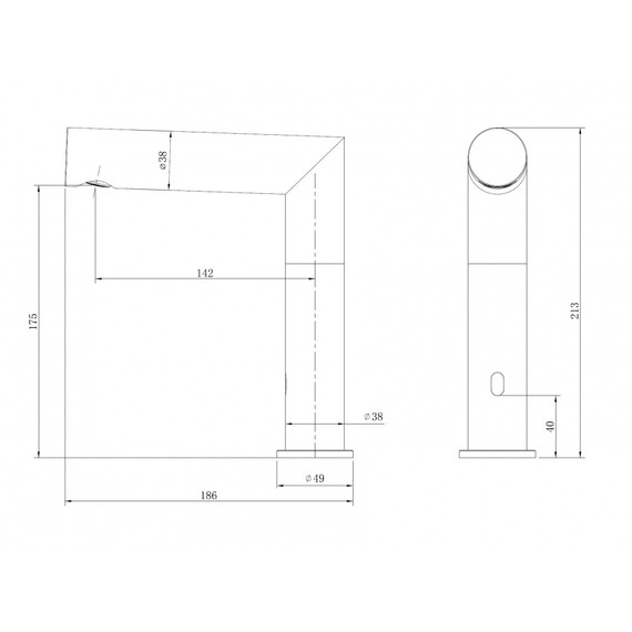 Смеситель для раковины сенсорный ABBER Perfekte 316 AF8A101BGS, золото брашированное фото 3