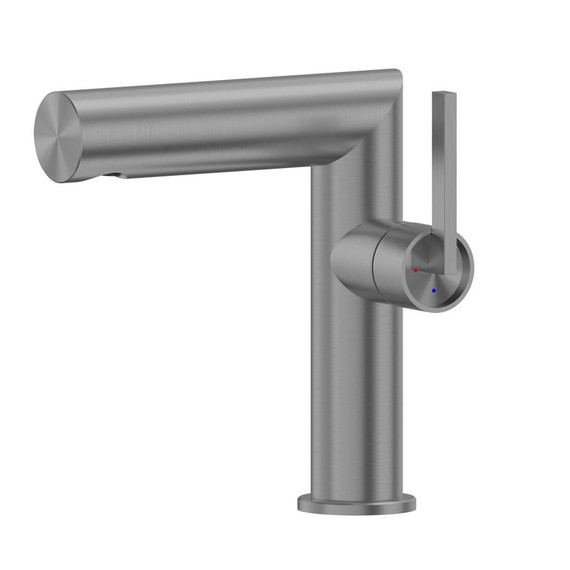 Смеситель для раковины ABBER Perfekte 316 AF8A10BGG, оружейная сталь брашированная фото 