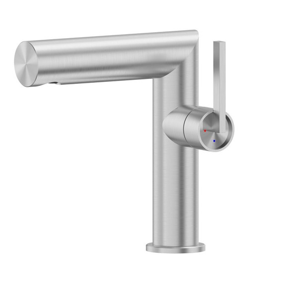 Смеситель для раковины ABBER Perfekte 316 AF8A10BST, сталь брашированная фото 