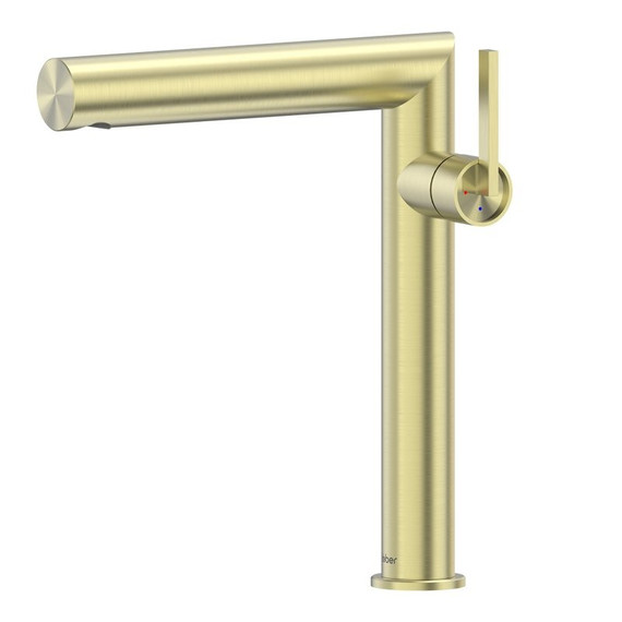 Смеситель для раковины ABBER Perfekte 316 AF8A11BG-L, золото брашированное фото 