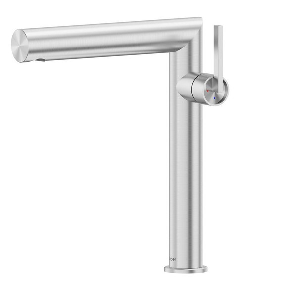 Смеситель для раковины ABBER Perfekte 316 AF8A11BST-L, сталь брашированная фото 