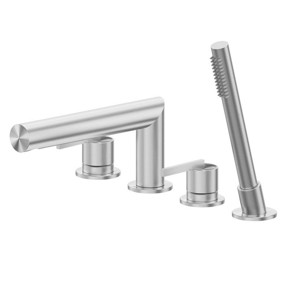 Смеситель для ванны Abber Perfekte 316 AF8A13BST, сталь брашированная фото 