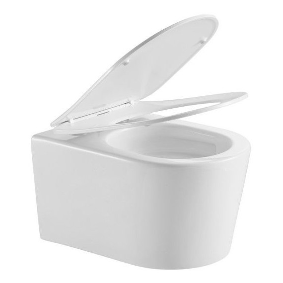 Унитаз подвесной безободковый Aquatek Оберон AQ1363WT-00 с тонкой крышкой микролифт (система смыва Торнадо) фото 4