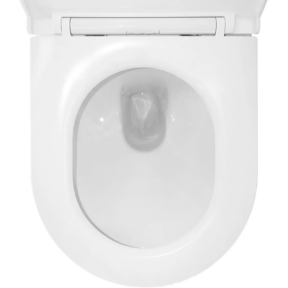 Инсталляция с подвесным унитазом комплект: Grohe Rapid SL 38772001 с подвесным безободковым унитазом Azario Uno AZ-2380 сиденье микролифт, крепление, кнопка смыва хром фото 9