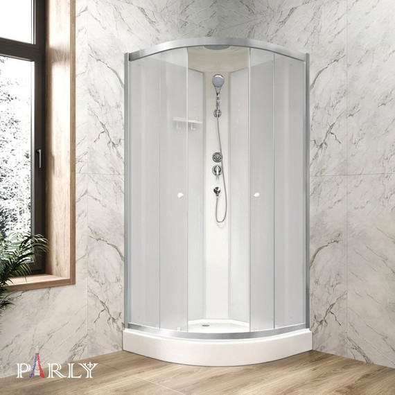 Душевая кабина Parly 80x80 см BETT831, хром матовый/матовое фото 5