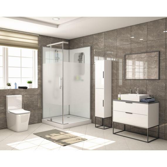 Душевое кабина Grossman 100x100 см GR171QL, хром/матовое фото 3