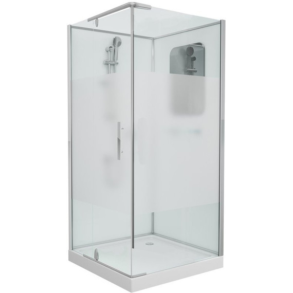 Душевое кабина Grossman 100x100 см GR171QL, хром/матовое фото 