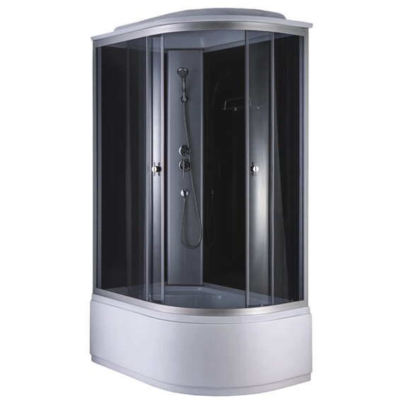 Душевая кабина Loranto 120х80 см CS-886EATM/B-120 L, хром/прозрачное фото 