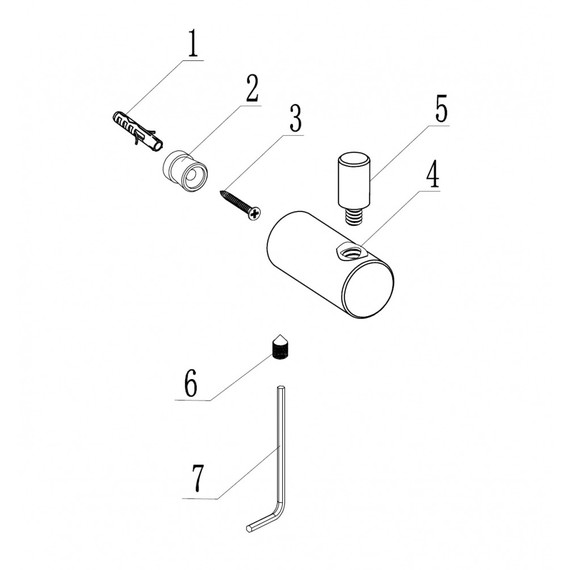 Крючок ABBER Osten 316 AA1851BST, цвет сталь брашированная фото 2