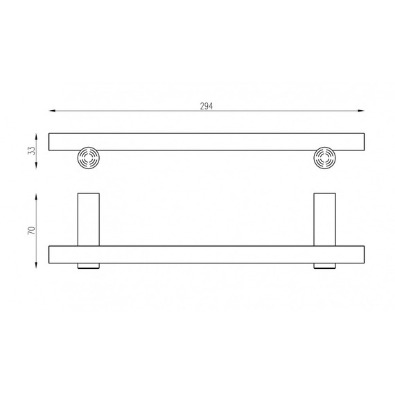 Держатель для полотенец ABBER Osten 316 AA1853BGG, цвет оружейная сталь брашированная фото 2