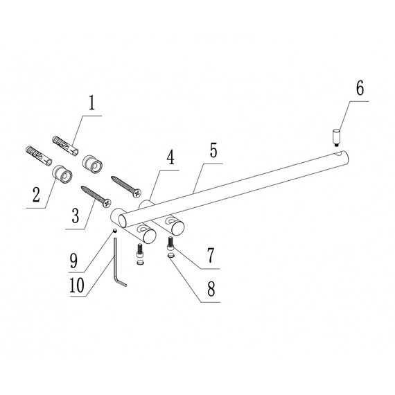 Держатель для полотенец ABBER Osten 316 AA1854BST, цвет сталь брашированная фото 3