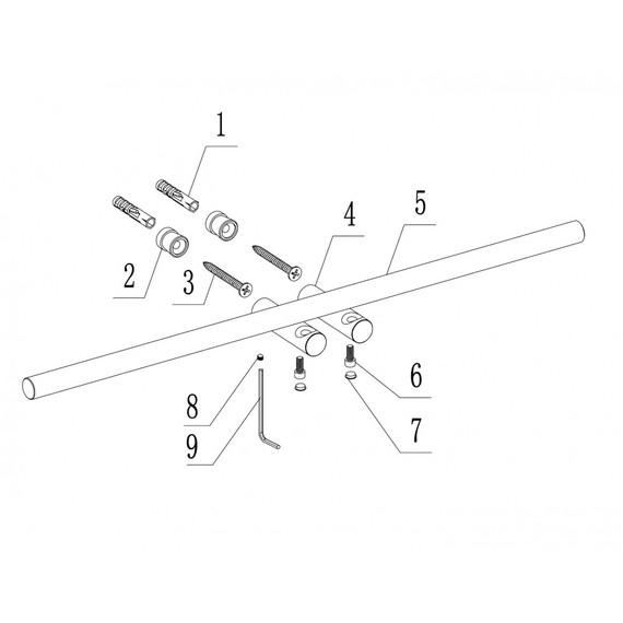 Держатель для полотенец ABBER Osten 316 AA1855BGG, цвет оружейная сталь брашированная фото 3