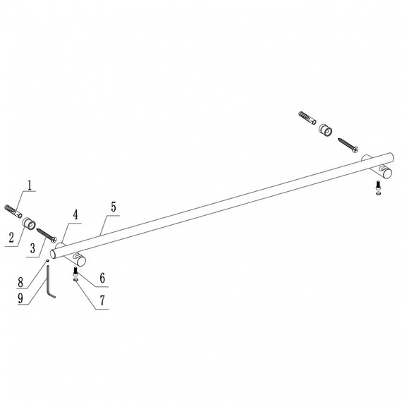 Держатель для полотенец ABBER Osten 316 AA1857BG, цвет золото брашированное фото 3