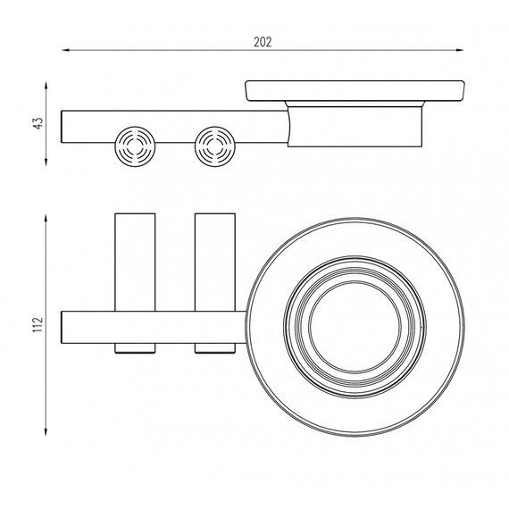 Мыльница Abber Osten 316 AA1858BST, цвет сталь брашированная фото 2