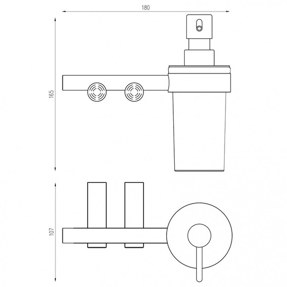 Дозатор для жидкого мыла Abber Osten 316 AA1859BST, цвет сталь брашированная фото 2