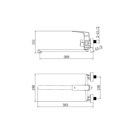 Смеситель для ванны Azario Conda AZ-K1711BN, сатин фото 8