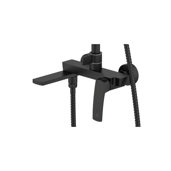 Душевая стойка Azario Conda AZ-K2411B, чёрный матовый фото 2