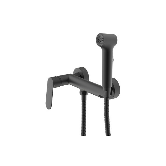 Набор для гигиенического душа Azario Alanti AZ-K2532B, чёрный матовый фото 