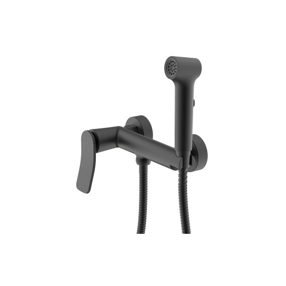 Набор для гигиенического душа Azario Escaro AZ-K2574B, чёрный матовый фото 