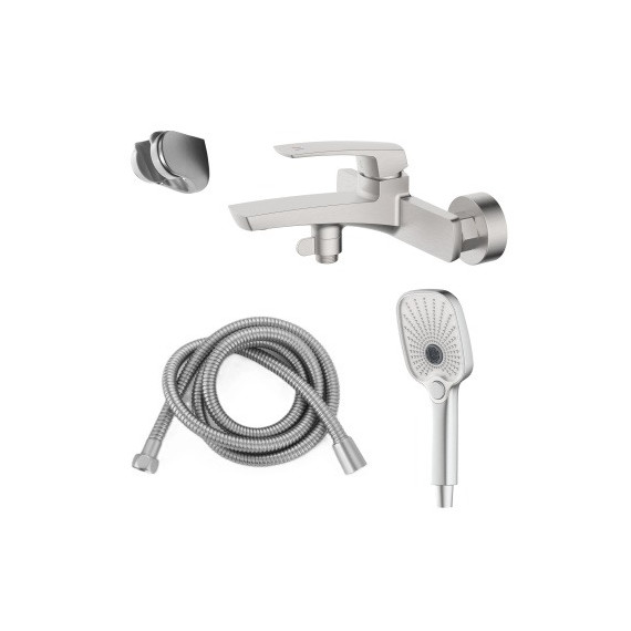 Смеситель для ванны Azario Conda AZ-K3011BN, сатин фото 