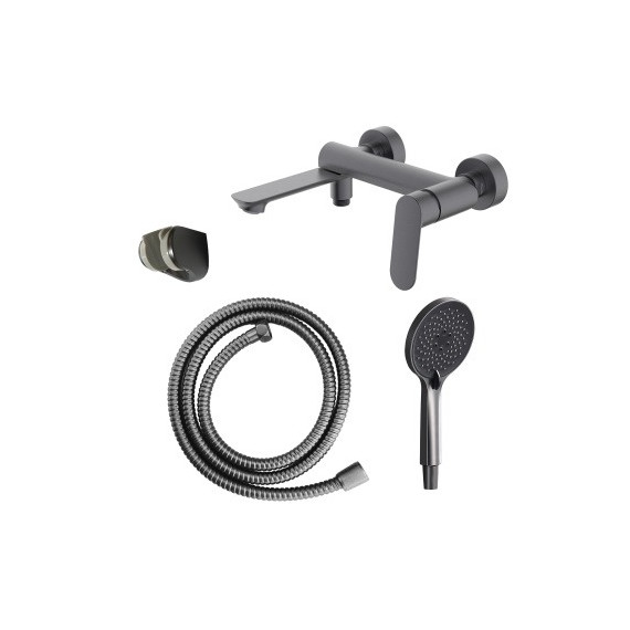 Смеситель для ванны Azario Alanti AZ-K3032GR, графит фото 