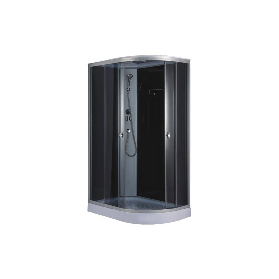 Душевая кабина Loranto 120x80 см CS-876EATM/B-120 L, хром/прозрачное фото 