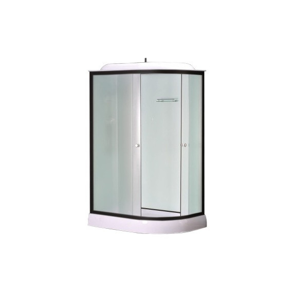 Душевая кабина Loranto 120x80 см CS-876EBTM/W-120 L, чёрный/прозрачное фото 