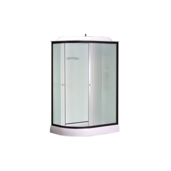 Душевая кабина Loranto 120x80 см CS-877EBTM/W-120 R, чёрный/прозрачное фото 