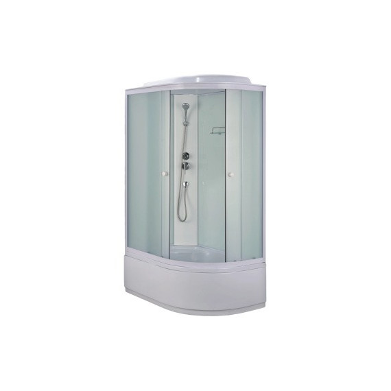 Душевая кабина Loranto 120х80 см CS-886EDTM/W-120 L, белый/прозрачное фото 