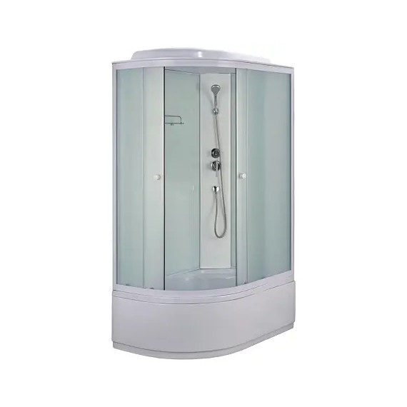 Душевая кабина Loranto 120х80 см CS-887EDTM/W-120 R, белый/прозрачное фото 