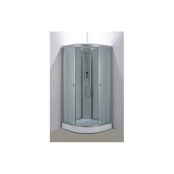 Душевая кабина Loranto 90x90 см CS-981TM/W-90, хром/прозрачное фото 2