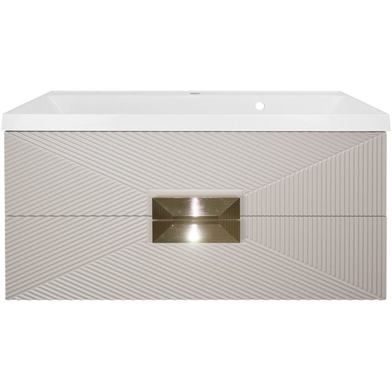 Тумба подвесная с раковиной Azario Zena 100/2 100 см CS00096979, кашемир фото 4