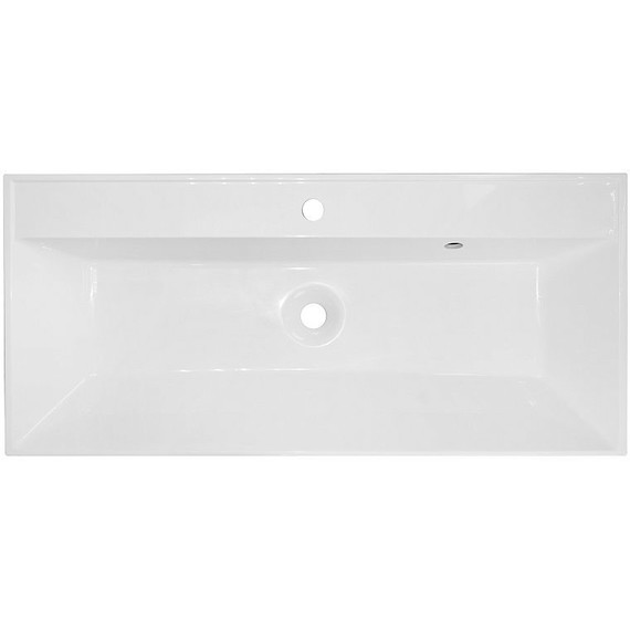 Тумба подвесная с раковиной Azario Zena 100/2 100 см CS00097709, белый глянцевый фото 5