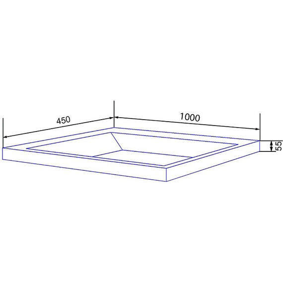 Тумба подвесная с раковиной Azario Zena 100/2 100 см CS00097710, серый фото 6
